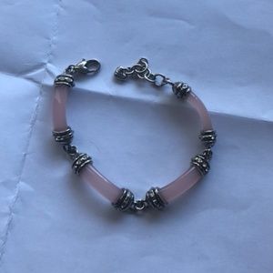 Brighton Pink Jade or Rose Quart Bracelet